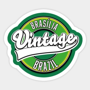 Brasília Brazil vintage logo Sticker